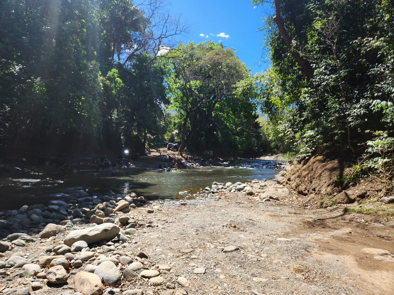 Piscina privada con vista al jardín tropical